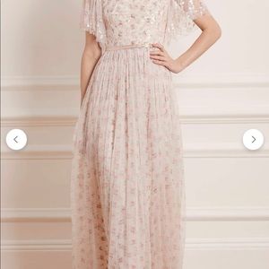 Needle & Thread Bijou Rose Sequin Bodice Maxi Dress